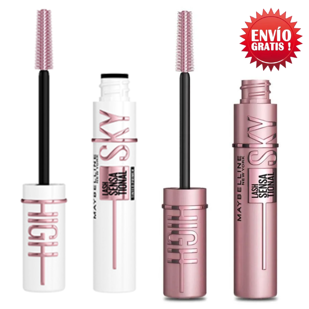 Kit 2 Pasos Pestañas Perfectas Tipo Maybelline Sky High